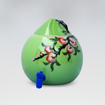 Bình sứ đựng nước quả dừa xanh 5 lít