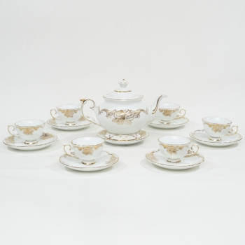 Bộ ấm chén hoa ly nổi