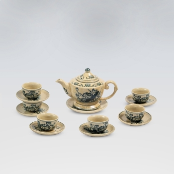 Bộ ấm chén lư sen số 2 450ml kèm phụ kiện