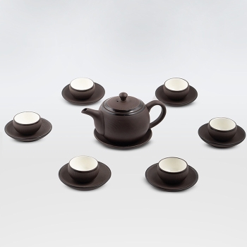 Bộ ấm chén nâu ganh bé 180ml
