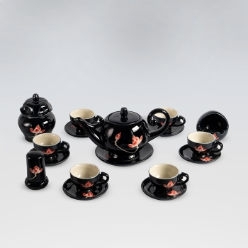 Bộ ấm chén sen coban kèm phụ kiện 600ml