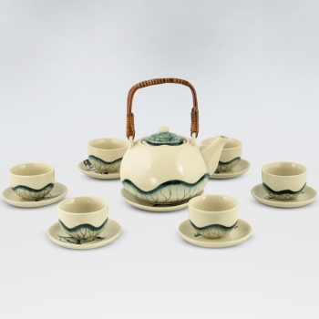 Bộ ấm chén sen tống to rạn