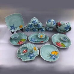 Bộ đồ ăn đại dương xanh mẫu 10