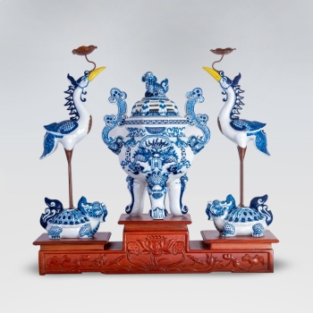 Đỉnh hạc như ý H47 vẽ tay