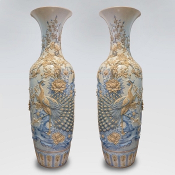 Lộc bình men rạn công đào mẫu 2